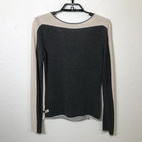 Alexander McQueen x Puma Sweater Size S Colorblock Viscose Blend Gray Ivory - Picture 8 of 14